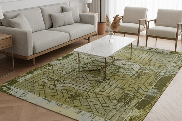 فرش مراکشی سبز