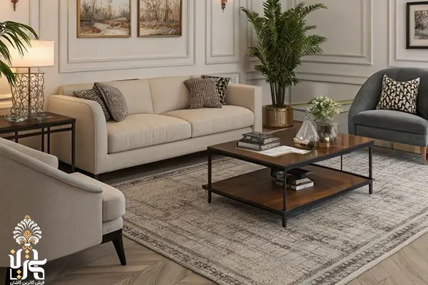 فرش مدرن چیست؟ راز هماهنگی دکوراسیون‌های شیک و امروزی